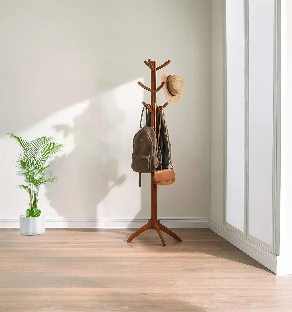 Solid Wood Coat Rack
