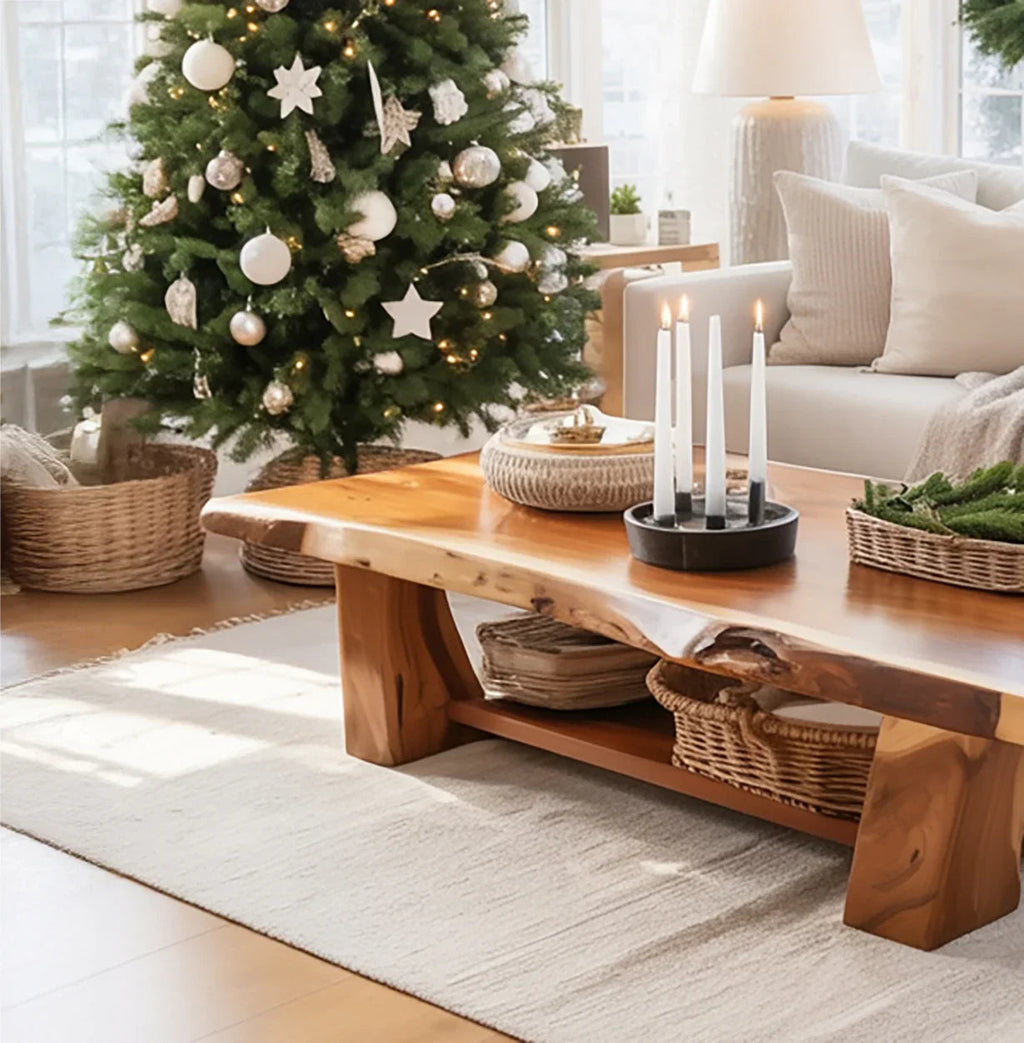 Rustic Solid Wood Coffee Table