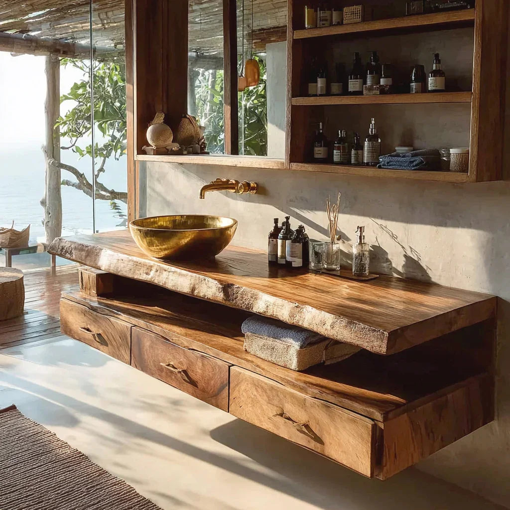 Modern Floating Wooden Vanity
