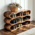 Rustic Hallway Bench For Shoes & Bags