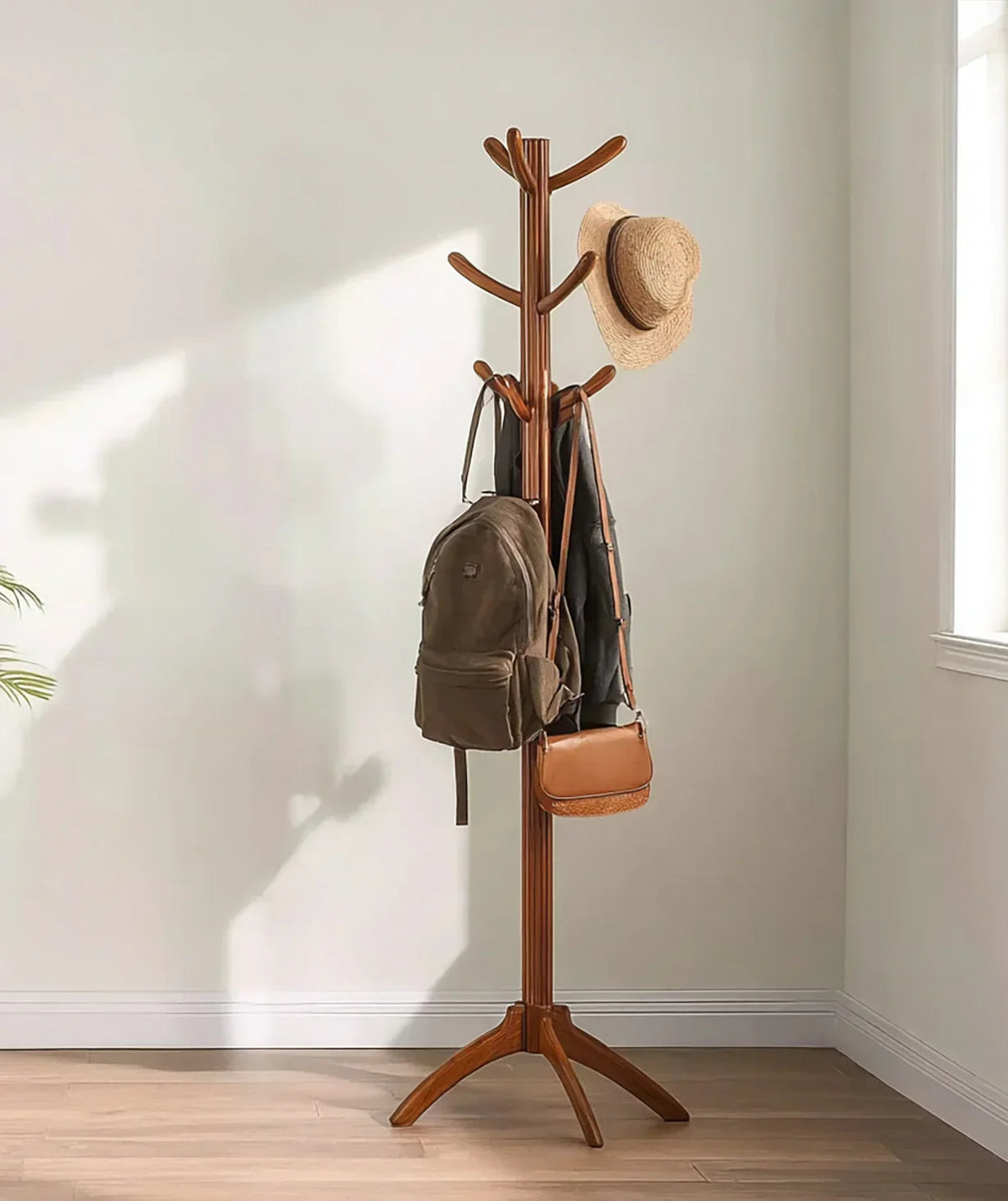 Solid Wood Coat Rack