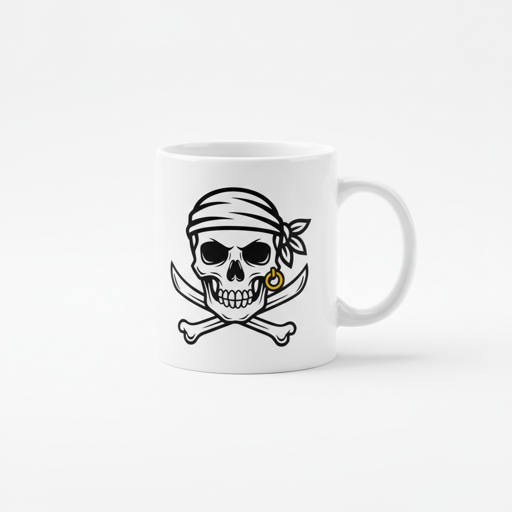 Skull and Crossbones Coffee Mug