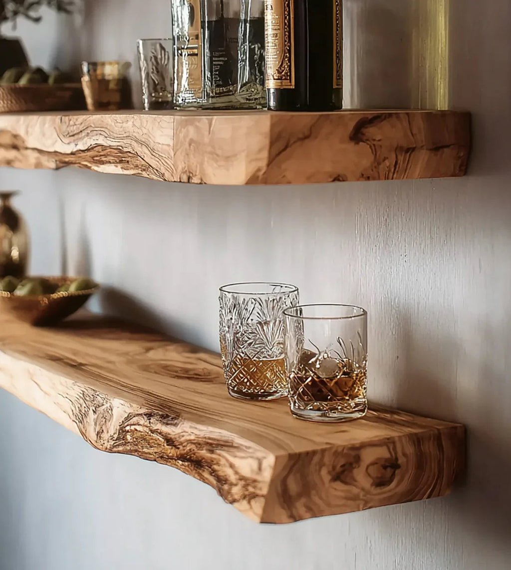 Handmade Live Edge Wood Shelf