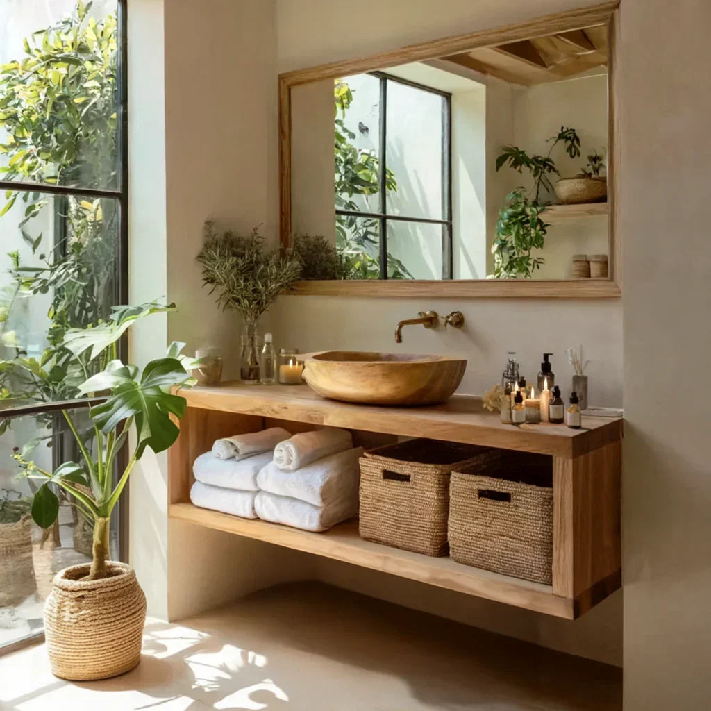 Rustic Floating Bathroom Vanity