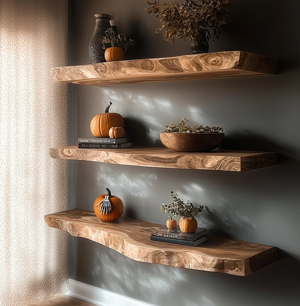 Live Edge Floating Shelf