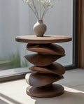 Solid Wood Sculptural Table