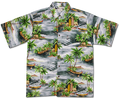 Outrigger (Silver) Hawaiian Shirts