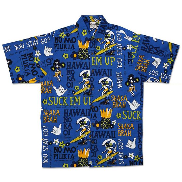 Pidgin English (Royal) Hawaiian Shirts
