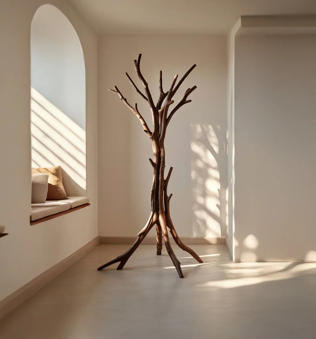 Rustic Tree Branch Coat Rack