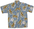 Tigers Faded (Blue) Hawaiian Shirts
