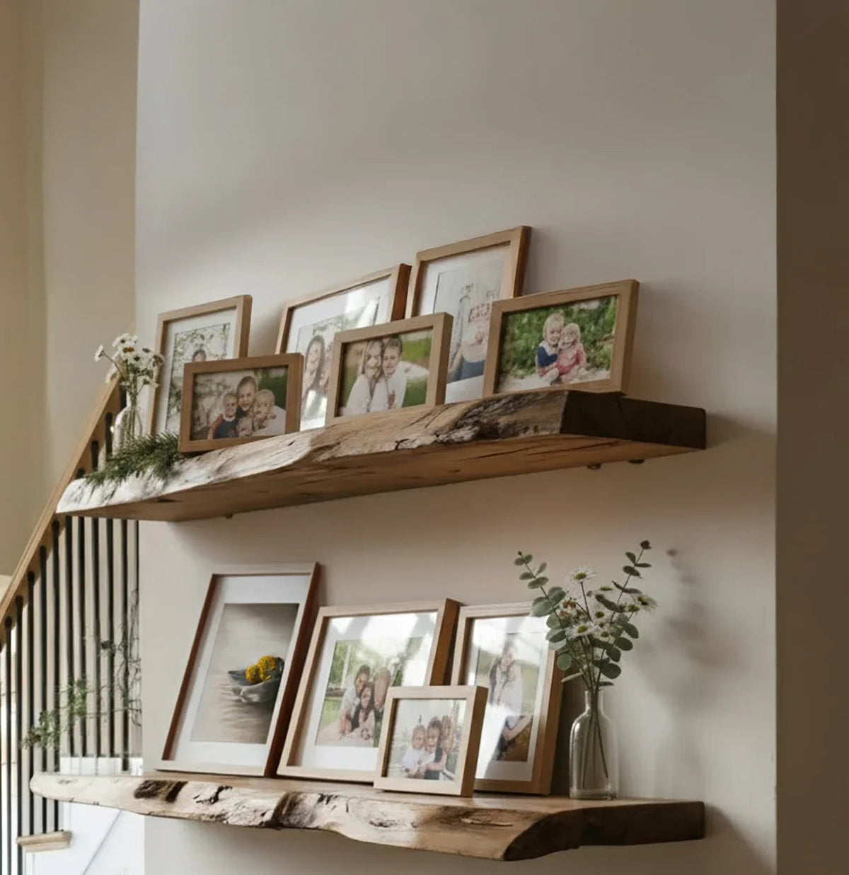 Live Edge Wood Floating Shelf