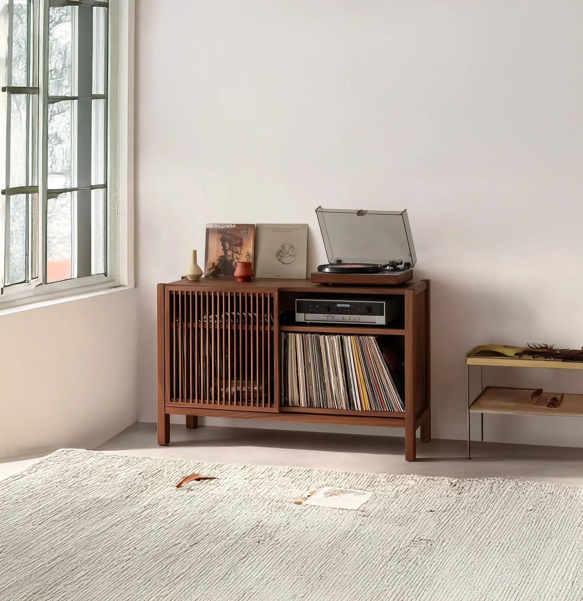 Handcrafted Record Player Stand
