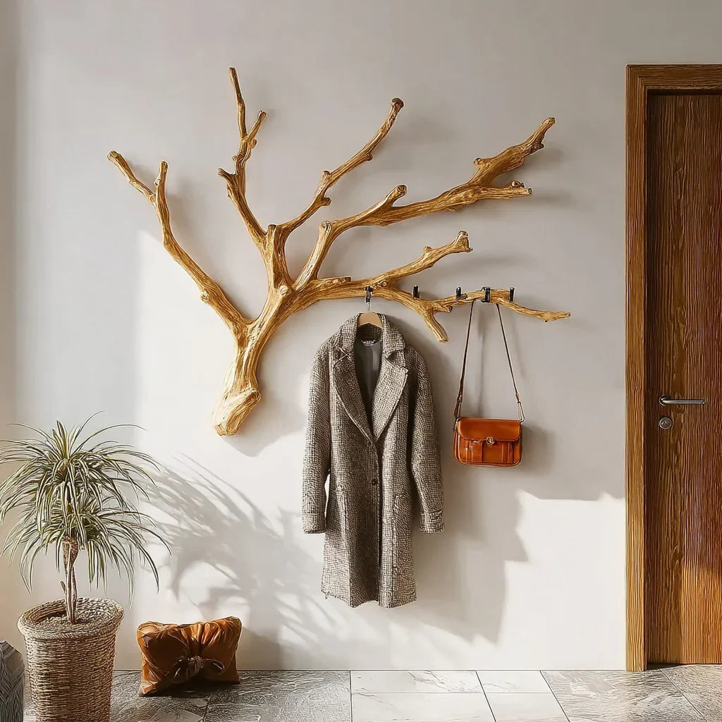Christmas Tree Branch Coat Rack