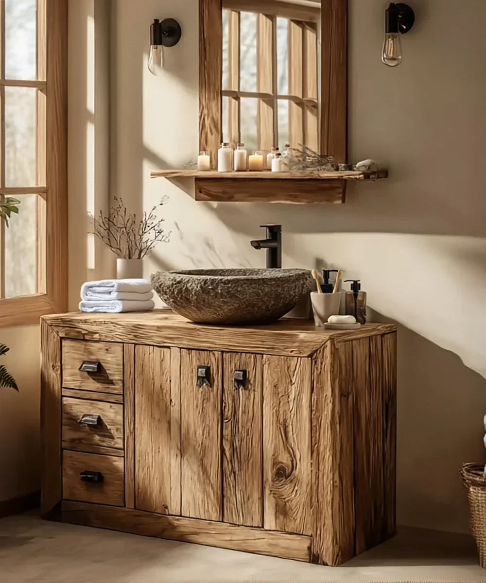 Farmhouse Live Edge Bathroom Vanity